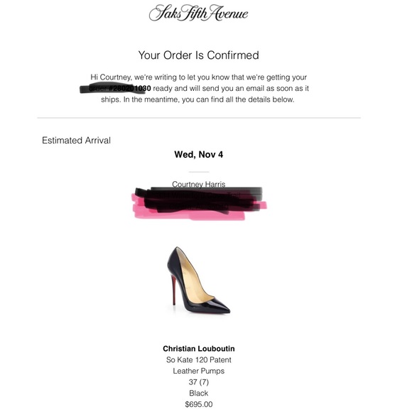 AUTHENTIC Christian Louboutin (Red Bottoms)
- So Kate, BLACK. - Picture 2 of 10